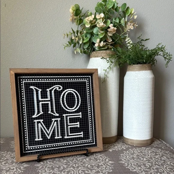 Farmhouse Decor; Black and White Home Accent Decor - Picture 4 of 5